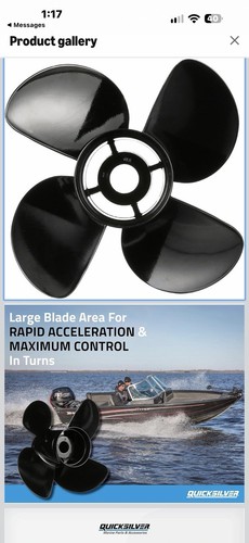 Quicksilver outboard propeller - outboard,