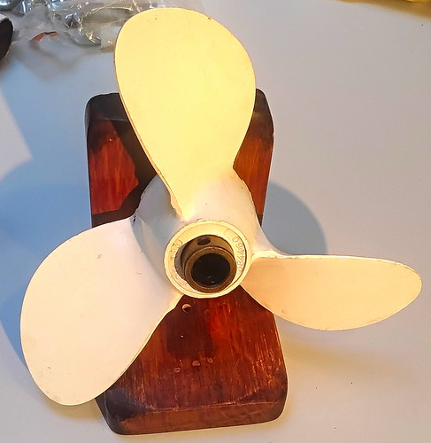 Outboard boat propeller white - propeller,
